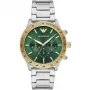 Armani Man AR11454 meeste kvartskell kronograaf 43mm must sihverplaat nahkrihm