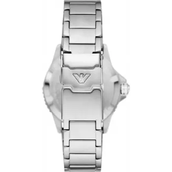 ARMANI Man AR11589 meeste analoogkvartskell 42mm sinise sihverplaadiga, hõbedane roostevaba teras