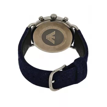 ARMANI Meeste AR11144 Kronograaf Roostevabast Terasest Kell 43mm Sinise Sihtnumbriga