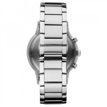 Armani Meeste AR11164 Chronograph Watch 43mm Stainless Steel Must Sihverplaat