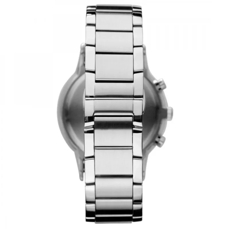 Armani Meeste AR11164 Chronograph Watch 43mm Stainless Steel Must Sihverplaat