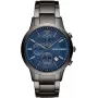Armani meeste AR11215 kronograaf roostevabast terasest käekell 43mm must sihverplaat