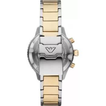 Armani meeste kell AR11361 42mm roostevabast terasest võrk must sihverplaat kronograaf
