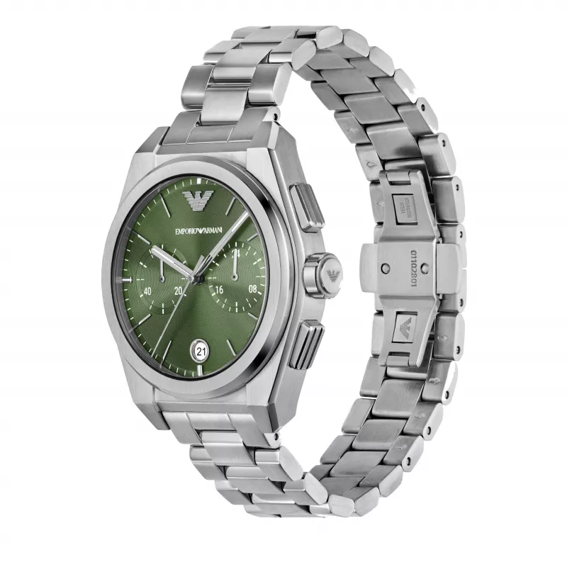 Armani Meeste AR11640 Roostevabast terasest kronograafkäekell, 43mm