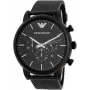 ARMANI Meeste klassikaline AR1968 kvartskell 46mm roostevabast terasest sinise sihverplaadiga