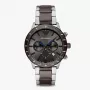 Armani meeste Luigi kronograaf musta sihverplaadi ja nahkrihmaga käekell AR11391 (43mm)