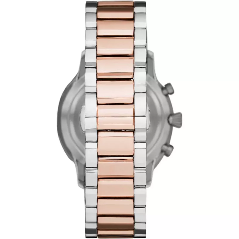 Armani meeste Luigi kvartskell AR11209 43mm roostevaba teras, must sihverplaat