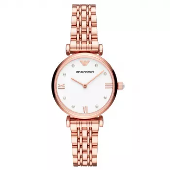 ARMANI naiste kell AR11267 kvarts-analoogkell 32mm roostevaba teras hõbedane