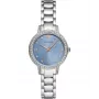 ARMANI Naiste AR11585 roostevabast terasest kvartskell 32mm hõbedase sihverplaadiga