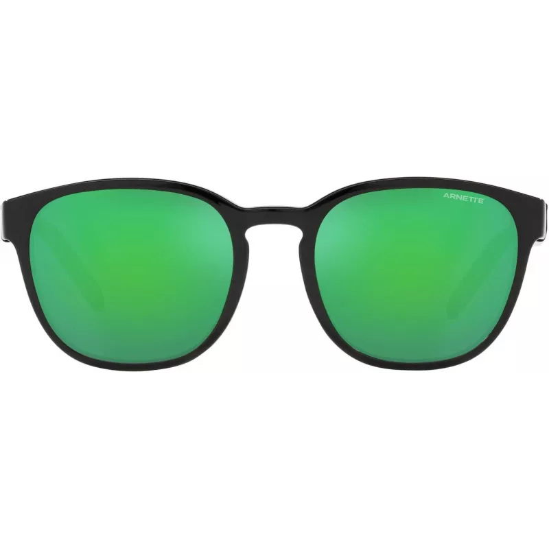 Arnette AN43192871F25 Unisex Ristkülikukujulised päikeseprillid, matt must raam, hall klaas, 53-20-145 mm