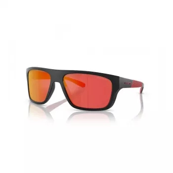 ARNETTE AN4330-27536Q Ristkülikukujulised päikeseprillid Matt Must Tumehall Peegel Hõbe 63mm