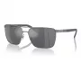 ARNETTE Meeste Päikeseprillid AN3091-7416G Matt Must Raam Hall Peegel Hõbe Lääts 61mm