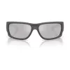 ARNETTE Meeste päikeseprillid AN4345-28706G Ristkülikukujuline matt must raam, hall peegel hõbe lääts, 62mm