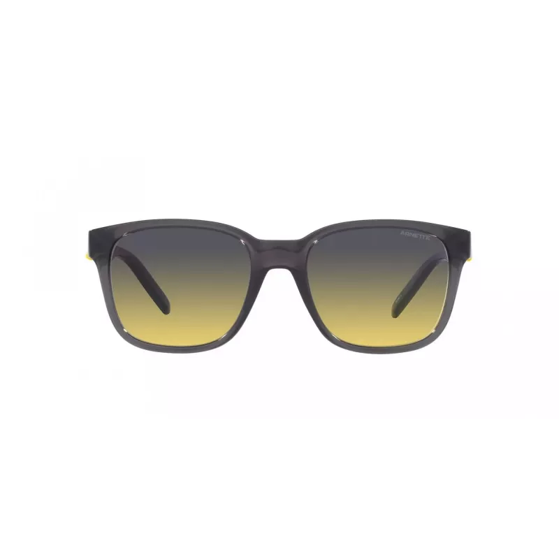 ARNETTE Unisex Päikeseprillid AN432027862Q5 - Ristkülikukujuline mattmust propionaatraam polariseeritud tumedate hallide polükarbonaatklaasidega - 55/19/145 mm