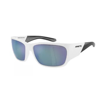 ARNETTE Unisex Päikeseprillid AN43242863Y76 - Matt Must Raam, Tumehall Peegel Hõbe Lääts, 61mm