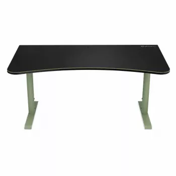 Arozzi Arena Large Gaming Desk – Forest Green (Adjustable Height, Microfiber Mouse Pad)