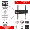 ART AR-33 Fikseeritud seinakinnitus 26-60 tolli LCD/LED-teleritele, 45 kg, VESA 400x400, õhuke 24 mm profiil, must