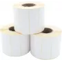 ARTDEV Termosiirdeetikettide rull 70 x 25mm, 93mm välisläbimõõt, 40mm südamik, 1500 etiketti rullis, valge paber, püsiv liim, matt viimistlus