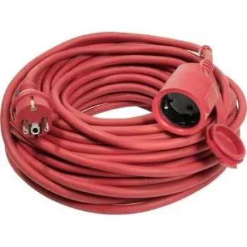 AS SCHWABE 60262 H07RN-F 3G1.5 mm² 20 m punane kummist pikendusjuhe Schuko pistiku ja ühenduspesaga, IP44, 16 A, 230 V, 3680 W, välistingimustesse, ehitusplatsile, tööstusesse, põllumajandusse, VDE sertifitseeritud
