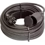AS Schwabe 60382 Toitepikenduskaabel 5m Must H05VV-F 3G1.5 Schuko 16A 3500W VDE