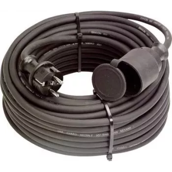 AS SCHWABE 60383 Toitepikenduskaabel 10 m H05VV-F 3G1.5 Schuko must