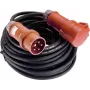 AS SCHWABE 60566 10 m CEE 400V 16A 5-pooluseline kummist pikenduskaabel faasiinverteriga, must