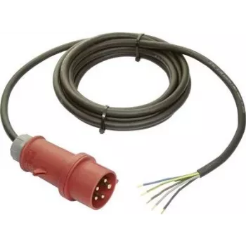 AS SCHWABE 70970 Schuko avatud otsaga toitekaabel H05VV-F 3G1.5 5m must