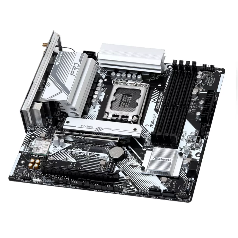 ASRock B760M Pro RS WiFi Intel LGA 1700 Micro-ATX mänguemaplaat