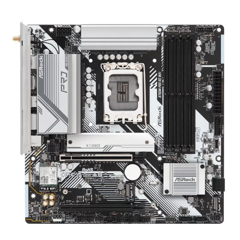 ASRock B760M Pro RS WiFi Intel LGA 1700 Micro-ATX mänguemaplaat