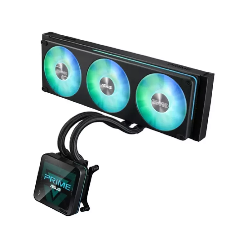 ASUS Prime SLC II 360 ARGB LCD AIO Vedelik CPU Jahuti, 360 mm Radiaator, 3 x 120 mm ARGB Ventilaatorid, LGA 1851/1700/1200/115x/AM5/AM4