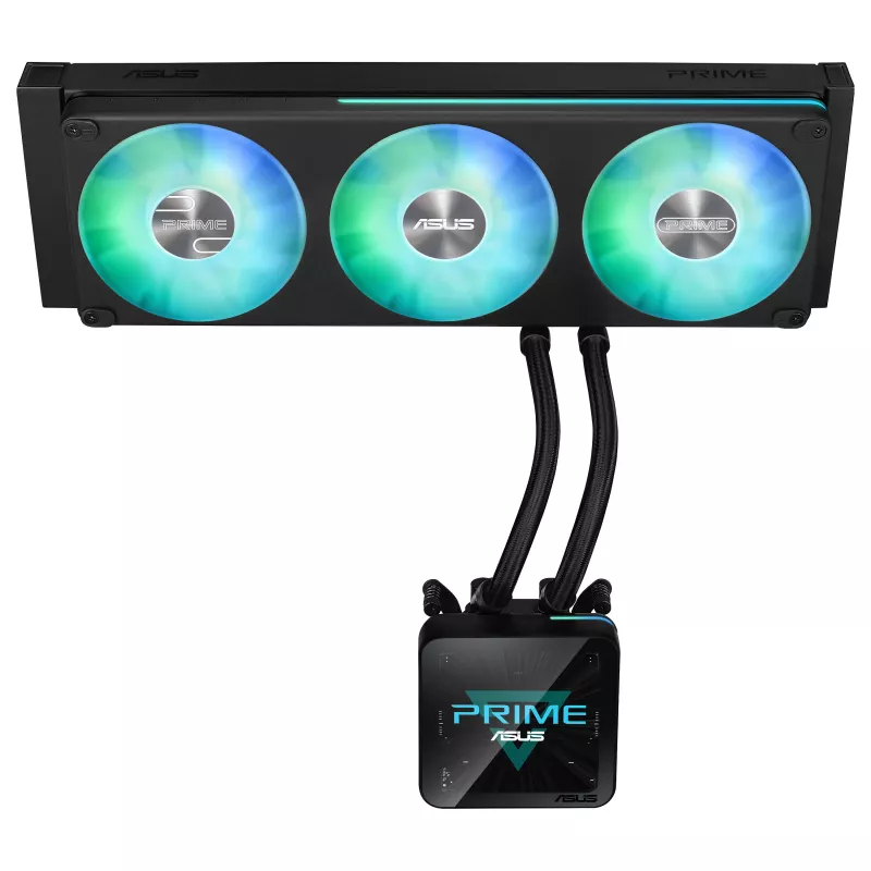 ASUS Prime SLC II 360 ARGB LCD AIO Vedelik CPU Jahuti, 360 mm Radiaator, 3 x 120 mm ARGB Ventilaatorid, LGA 1851/1700/1200/115x/AM5/AM4