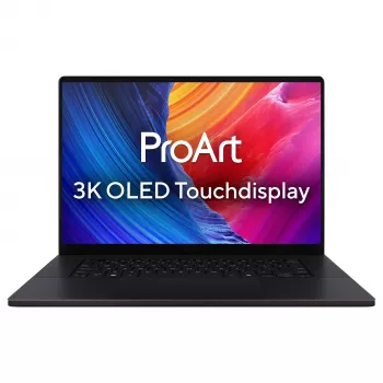 ASUS ProArt P16 H7606WP-SR271W sülearvuti, 16-tolline 3K OLED puutetundlik 120Hz, AMD Ryzen AI 9 HX 370, 32GB LPDDR5x, 1TB SSD, GeForce RTX 5070 8GB, Windows 11 Home, saksa QWERTZ klaviatuur