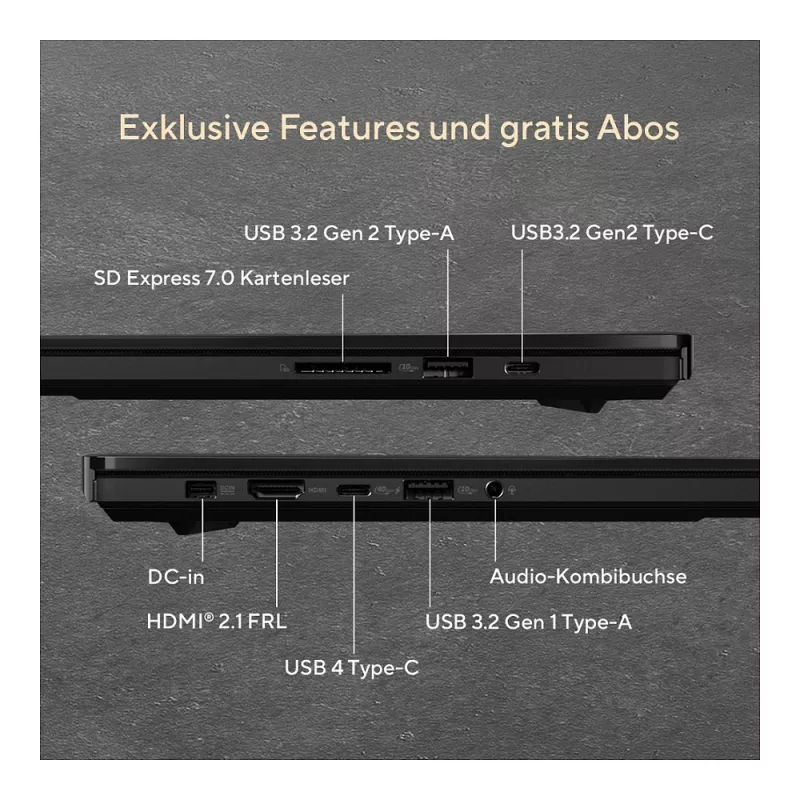 ASUS ProArt P16 (H7606WW-SE002X) AI sülearvuti, 16 tolli 4K OLED, Ryzen AI 9 HX 370, 64GB RAM, 2TB SSD, RTX 5080, Windows 11 Pro