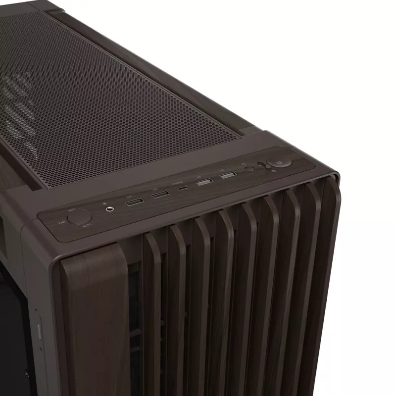 ASUS ProArt PA602 Wood Edition Retro Brown - karastatud klaasiga keskmine torn