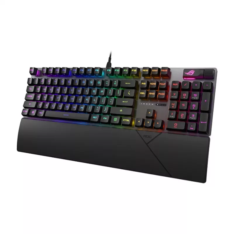 ASUS ROG Strix Scope II RX mänguklaviatuur, täissuuruses, RGB, juhtmega, ROG RX Red optilised lülitid, must