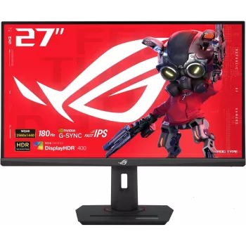 ASUS ROG Strix XG27ACS 27 inch QHD Fast IPS mängumonitor, 180Hz, 1ms, DisplayHDR 400, G-SYNC Compatible, FreeSync Premium, USB-C