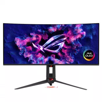 ASUS ROG Swift OLED PG34WCDN 34-tolline kumer mängumonitor, WQHD, 360Hz, QD-OLED, HDMI, DP, USB-C, USB-hub, must