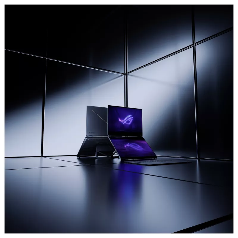 ASUS ROG Zephyrus Duo GX651AX-SR004W mängusülearvuti, 16-tolline 3K OLED puutetundlik 120Hz, Intel Core Ultra 9 386H, 64GB LPDDR5x, 2TB SSD, GeForce RTX 5090 24GB, Windows 11 Home, saksa QWERTZ klaviatuur