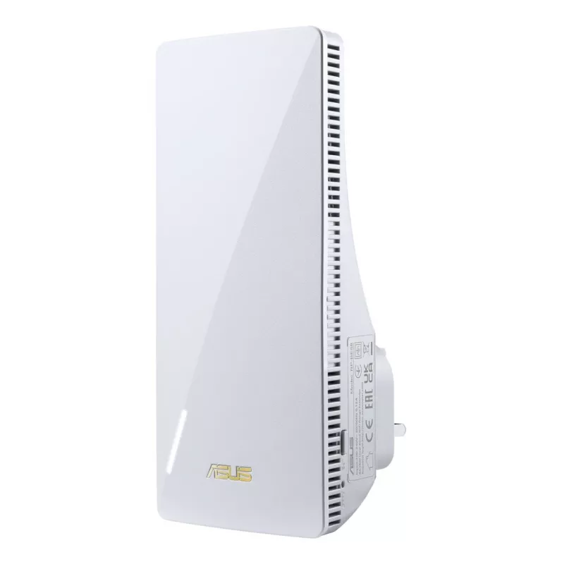 ASUS RP-BE58 Dual-Band Wi-Fi 7 ulatusvõimendi, BE3456, 2.4GHz 574Mbps + 5GHz 2882Mbps, 1x Gigabit port, AiMesh, WPA3, valge