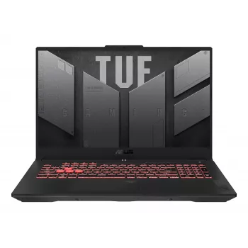 ASUS TUF Gaming A17 TUF707NUQ-DICHX146W mängusülearvuti, 17.3-tolline Full HD IPS 144Hz, AMD Ryzen 7 170, 16GB DDR5, 512GB SSD, GeForce RTX 4050 6GB, Windows 11 Home, prantsuse AZERTY klaviatuur
