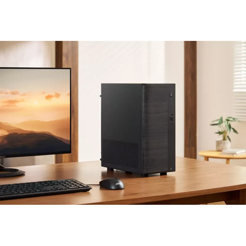 ASUS V700 Mini Tower VM701MG-OR7445039W Copilot+ PC, AMD Ryzen AI 7 445, 16GB DDR5, 512GB SSD, Windows 11 Home, must puidust aktsendiga
