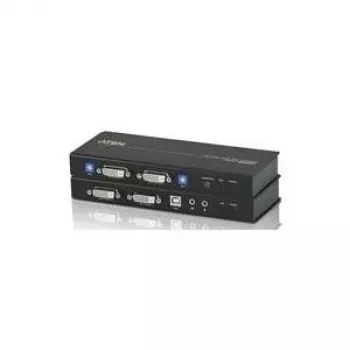 ATEN CE604-AT-G KVM pikendaja - 2x DVI, heli, USB, RS-232, 60m