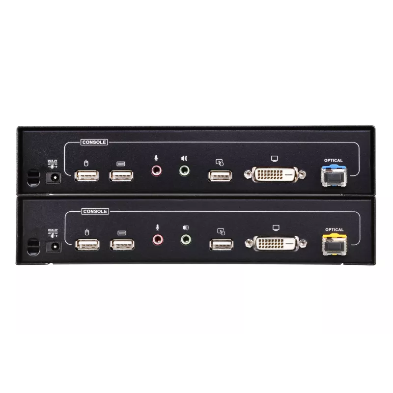 ATEN CE680 KVM audio USB jadaporti pikendaja fiiberoptika kaudu, DVI Dual Link, 600 m, 1310/1550 nm