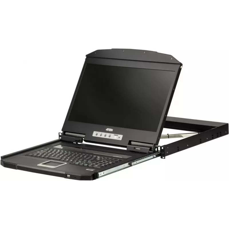 ATEN CL3700NW-IT 1U lühikese sügavusega USB HDMI LCD KVM konsool - 17 tolli 1280x1024, itaalia klaviatuur