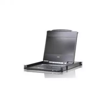 ATEN CL6700MW 1U 17-tolline Full HD DVI LCD KVM-konsool - must CL6700MW-AT-XG-2XK06DNG