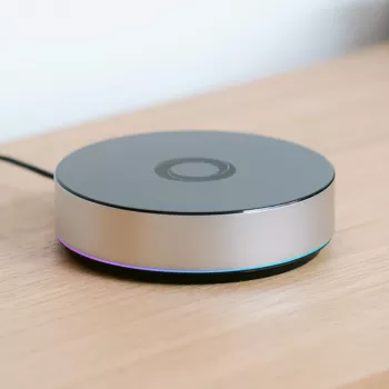 Athom Homey Bridge Smart Home Controller - Zigbee, Z-Wave, Bluetooth, Wi-Fi - Must/Hõbe