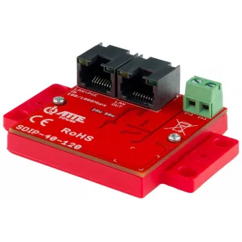 ATTE SDIP-40-120 PoE toiteadapter, 48W, 40V DC, 10/100 Mbps
