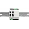 ATTE SWPS-4-11-DIN4 tööstuslik 4-pordiline PoE+ kommutaator sisseehitatud toiteallikaga, DIN-liistule paigaldatav, 60W eelarve