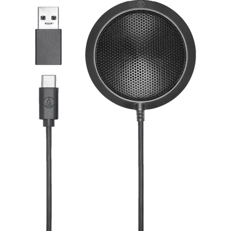 Audio-Technica ATR4697-USB kondensaatormikrofon, must, USB-C USB-A