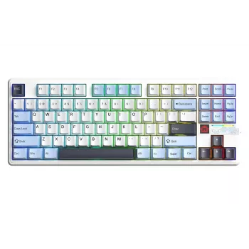 AULA Gasket F87 Pro V2 Glacier Blue Star Vector RGB klaviatuur